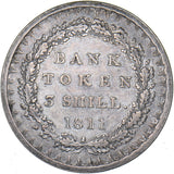1811 3 Shillings Bank Token - George III British Silver Coin - Nice