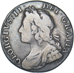 1734 Shilling - George II British Silver Coin