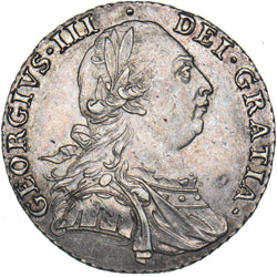1787 Shilling - George III British Silver Coin - Very Nice
