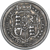 1817 Shilling - George III British Silver Coin - Nice