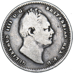 1837 Shilling - William IV British Silver Coin