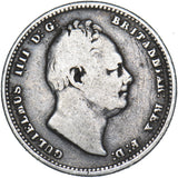 1837 Shilling - William IV British Silver Coin