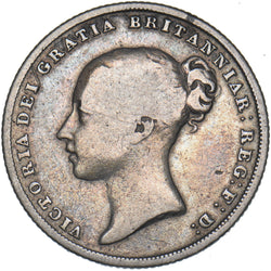 1838 Shilling - Victoria British Silver Coin