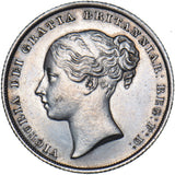 1841 Shilling - Victoria British Silver Coin - Superb