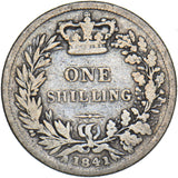 1841 Shilling - Victoria British Silver Coin