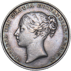 1844 Shilling - Victoria British Silver Coin - Nice