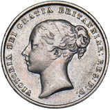1845 Shilling - Victoria British Silver Coin - Nice