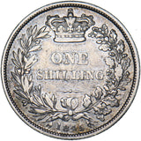 1845 Shilling - Victoria British Silver Coin - Nice