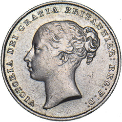 1848 Shilling - Victoria British Silver Coin
