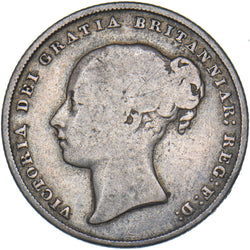 1849 Shilling - Victoria British Silver Coin