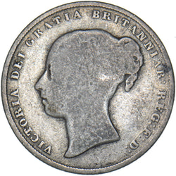 1855 Shilling - Victoria British Silver Coin