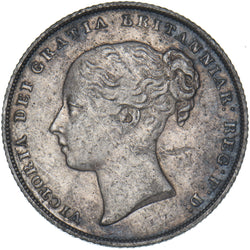 1856 Shilling - Victoria British Silver Coin