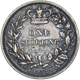 1857 Shilling - Victoria British Silver Coin