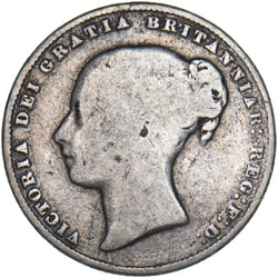 1858 Shilling - Victoria British Silver Coin