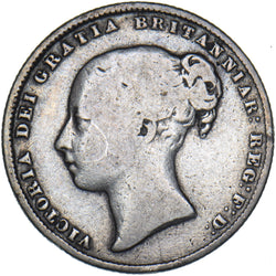 1862 Shilling - Victoria British Silver Coin