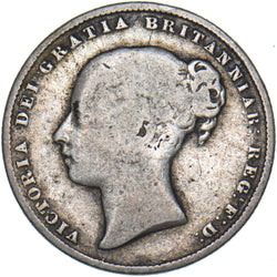 1864 Shilling (Die no. 23) - Victoria British Silver Coin