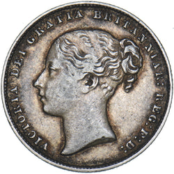 1865 Shilling (Die no. 107) - Victoria British Silver Coin - Nice