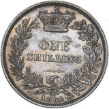 1868 Shilling (Die no. 27) - Victoria British Silver Coin - Very Nice