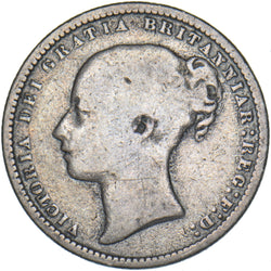 1868 Shilling (Die no. 2) - Victoria British Silver Coin