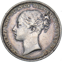 1870 Shilling (Die no. 9) - Victoria British Silver Coin - Nice