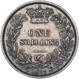 1877 Shilling (Die no. 34) - Victoria British Silver Coin - Nice