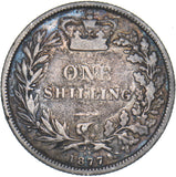 1877 Shilling (Die no. 49) - Victoria British Silver Coin
