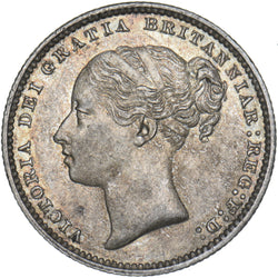 1883 Shilling - Victoria British Silver Coin - Very Nice