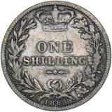 1885 Shilling - Victoria British Silver Coin
