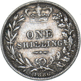 1886 Shilling - Victoria British Silver Coin