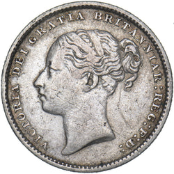 1886 Shilling - Victoria British Silver Coin