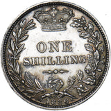 1886 Shilling - Victoria British Silver Coin - Very Nice