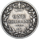 1886 Shilling - Victoria British Silver Coin