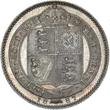 1887 Shilling - Victoria British Silver Coin - Superb