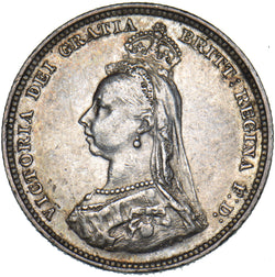 1887 Shilling - Victoria British Silver Coin - Nice