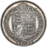 1887 Shilling - Victoria British Silver Coin - Nice