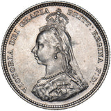1887 Shilling - Victoria British Silver Coin - Superb