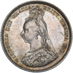 1888 Shilling (8 Over 7) - Victoria British Silver Coin - Very Nice