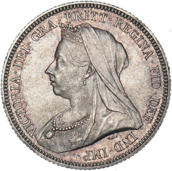 1893 Shilling - Victoria British Silver Coin - Superb