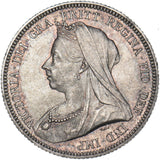 1893 Shilling - Victoria British Silver Coin - Superb