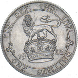 1902 Shilling (Matt Proof ) - Edward VII British Silver Coin - Very Nice