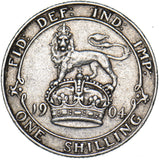 1904 Shilling - Edward VII British Silver Coin