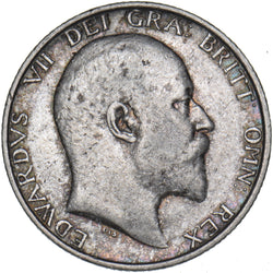 1906 Shilling - Edward VII British Silver Coin - Nice