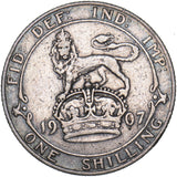 1907 Shilling - Edward VII British Silver Coin