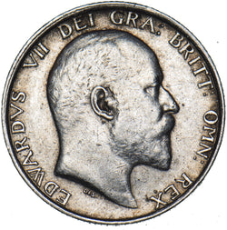 1907 Shilling - Edward VII British Silver Coin - Nice