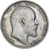 1908 Shilling - Edward VII British Silver Coin
