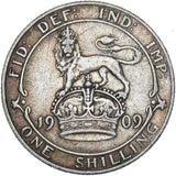 1909 Shilling - Edward VII British Silver Coin
