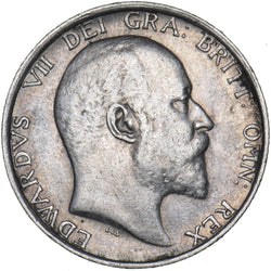 1910 Shilling - Edward VII British Silver Coin - Nice
