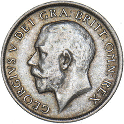 1916 Shilling - George V British Silver Coin - Nice