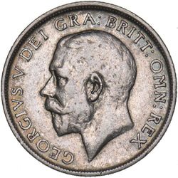 1917 Shilling - George V British Silver Coin - Nice