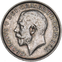 1918 Shilling - George V British Silver Coin - Nice